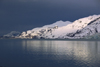 Alaska - Glacier bay - sunset on a snow-covered mountain - photo by E.Petitalot