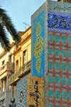 Oran, Algeria / Algrie: tiles of the Stele of the Maghreb - sea front - Place Bamako - avenue Cheikh Larbi Tebessi - photo by M.Torres | carreaux - Stle du Maghreb - Front de Mer - Place Bamako - Avenue Cheikh Larbi Tebessi, ex-Avenue Loubet