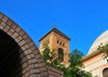 Oran - Algrie: Cathdrale du Sacr Coeur de Jesus - vu de l'entre d'un petit bazar - photo par M.Torres