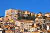 Algeria / Algrie - Bejaia / Bougie / Bgayet - Kabylie: upper town - the city is built as an amphitheater on the south side of Gouraya mountain | haute-ville - Bejaia est btie en amphithtre sur le versant Sud du Gouraya, montagne de 663 mtres d'altitude - Acherchour, quartier des Cinq-Fontaines - photo by M.Torres