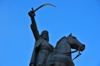 Alger - Algrie: Place Emir Abdelkader - statue du thologien soufi berbre, qui a dirig la lutte contre l'invasion franaise - photo par M.Torres