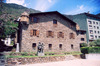 Andorra la Vella: Casa de la Vall, south side - Consell General de les Valls - sculpture 'La dansa', by Josep Viladomat - Carrer de la Vall - the unicameral parliament - General Council of the Valleys - photo by M.Torres