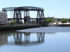 Argentina - Buenos Aires: La Boca - San Telmo -  bridge over the Riachuelo-Matanza river - ponte - photo by M.Bergsma