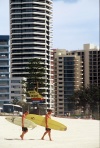 Gold Coast (Queensland): Main Beach - surfers in transit (photo by  Picture Tasmania/Steve Lovegrove)