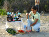 Chirag Gala / Ciraq Qala - Davachi rayon, Azerbaijan: girl weighting tomatoes - photo by F.MacLachlan