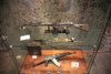 Azores / Aores - So Miguel - Ponta Delgada: St. Brs fort - battle rifles - Heckler & Koch G3 and  AK-47 (Avtomat Kalashnikov) / forte de So Braz - espingardas automaticas - photo by A.Dnieprowsky