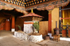 Bhutan - Paro: a small chorten inside the Paro Dzong - photo by A.Ferrari