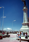 La Paz, Bolivia: Mt. Illimani - people relax and enjoy the view - photo by J.Fekete