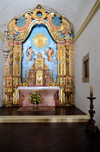 Olinda, Pernambuco, Brazil: the Cathedral See, dedicated to Jesus Christ as Savior of the World - Side Altar, Chapel of So Salvador do Sacramento, with its Baroque decoration - Catedral S de Olinda - Historic Centre of the Town of Olinda, UNESCO World Heritage Site - photo by M.Torres