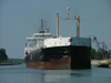 Canada / Kanada - Lake Erie, Ontario: welland canal system, connection between lake Ontario and lake Erie, to bypass Niagara Falls - 8th lock in Port Colborne - the Cedarglen from Montreal - Freighter ship - photo by R.Grove