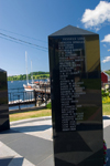 Canada 449 Scenic views of the fishermans memorial in the historic fishing village of Lunenburg, Nova Scotia, Canada - photo by D.Smith