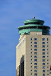 Winnipeg, Manitoba, Canada: Fort Garry Place III - the 'UFO' is a revolving restaurant - Fort Street - MMP Architects - River Heights-Fort Garry - City Centre - photo by M.Torres