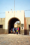 Cabo Verde - Cape Verde - Santiago Island - Tarrafal: the old jail and concentration camp - main gate - campo de concentrao do Tarrafal - photo by M.Torres