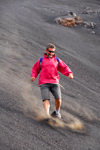 Fogo natural park, Fogo island - Cape Verde / Cabo Verde: lava - going down the slope on Pico do Fogo volcano - photo by E.Petitalot