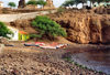 Cabo Verde - Cape Verde - Cidade Velha, Santiago island: volcanic beach - praia vulcanica - photo by M.Torres