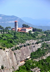 Monserrat, Catalonia: Sant Benet de Montserrat monastery - Montserrat mountain - Benedictine Sisters - Marganell (Bages) - photo by M.Torres