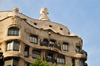 Barcelona, Catalonia: facade top of Antoni Gaud's La Pedrera, Casa Mil - Passeig de Grcia, modernist architecture - UNESCO World Heritage Site - photo by M.Torres