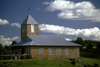 Chilo island, Los Lagos Region, Chile: one of the historical wooden churches - Chilota School of Religious Architecture on Wood - fusion of indigenous and European culture - UNESCO World Heritage Site - Patrimonio de la Humanidad - photo by C.Lovell