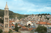 Croatia - Hvar island - Hvar: tower of St Joseph church and the arsenal - photo by P.Gustafson