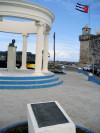 Cuba - Cojimar - Havana province: Ernest Hemingway memorial, invoking 'The Old Man and the Sea' - photo by L.Gewalli