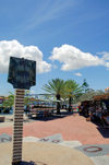 Curacao - Willemstad: Sundial on Governement Plein, Punda - photo by S.Green