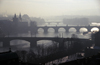 Czech Republic - Prague: four bridges and the Vltava - at dusk (photo by M.Gunselman)