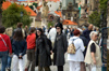 Czech Republic - Prague / Praha (Bohemia) / PRG: crowd on Charles bridge (photo by P.Gustafson)