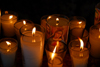 Higey, Dominican Republic: burning candles - Basilica of Our Lady - Basilica de Nuestra Seora de la Altagracia - photo by M.Torres