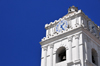 Quito, Ecuador: Plaza de la Merced - Iglesia de La Merced - Church and Monastery of Our Lady of Mercy - bell tower with clocks - photo by M.Torres