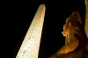 Egypt - Luxor: obelisk and Ramses II at night (photo by J.Kaman)