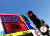 London, England: Piccadilly circus - traffic lights - photo by K.White