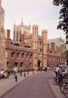 England (UK) - Cambridge (Cambridgeshire): St John's College - St John's Street - street scene - photo by M.Torres