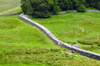 England (UK) - Northumberland - Hadrian's Wall - Roman stone and turf fortification - photo by C.McEachern