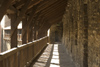 Estonia - Tallinn: walking along the city walls - restored section of the walls - UNESCO world heritage site (photo by C.Schmidt)