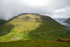 Streymoy island, Faroes: view over Kaldbaksfjrur and Kaldbaksbotnur - road instersection and stream - photo by A.Ferrari