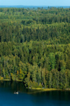 Finland - Hmeenlinna, Aulanko, natural reserve and park, Finnish national landscape - lake and forest from the air - photo by Juha Sompinmki