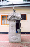 Comrat / Komrat, Gagauzia, Moldova: Church of St John - small sacred well - photo by M.Torres