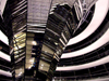 Germany / Deutschland - Berlin: the Reichstag - inside the glass dome designed by Sir Norman Foster - parliament - photo by M.Bergsma