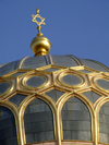 Germany / Deutschland - Berlin: New Synagogue - Neue Synagoge Berlin - Centrum Judaicum - Oranienburger Strasse - dome and star of David- architect Ehrenfried Hessel (photo by M.Bergsma)