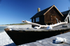 Fr island, Gotland, Sweden: boat - old fishing village near Digerhuvud - photo by A.Ferrari