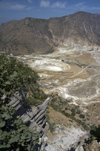 Greece, Dodecanese Islands,Nisyros: view of the volcano from the village of Nikia - photo by P.Hellander