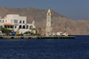 Greek islands - Dodecanese archipelago - Symi island - Symi town / Ano Symi: the waterfront- Aegean Sea - photo by A.Dnieprowsky