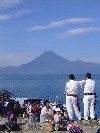 Lake Atitlan: gazing at the San Pedro volcano / lago Atitlan (photographer: Hector Roldn)