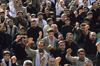 Iran - Isfahan: Naghsh-i Jahan Square - Day of Ashura - fists raised - photo by W.Allgower