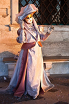 Carnival participant with Carnival costume in Piazza San Marco, Venice - photo by A.Beaton