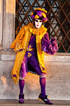 Carnival participant with Carnival costume in Piazza San Marco, Venice - photo by A.Beaton