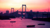 Rainbow bridge - suspension bridge crossing northern Tokyo Bay - civil engineering, Tokyo, Japan. photo by B.Henry