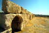 Amman - Jordan: long wall - citadel - photo by M.Torres