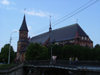 Kaliningrad / Knigsberg, Russia: Kant's Cathedral - Knigsberg Cathedral and bridge to Kneiphof island / Knigsberger Dom - photo by P.Alanko