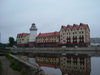 Kaliningrad / Knigsberg, Russia: Fish Village quarter - lighthouse - ethnographic and trading-craft centre - Hanseatic city on the Pregolya river / Dorf Fisch Quartal - Leuchtturm - ethnographische und Handel-Handwerk-Center - photo by P.Alanko